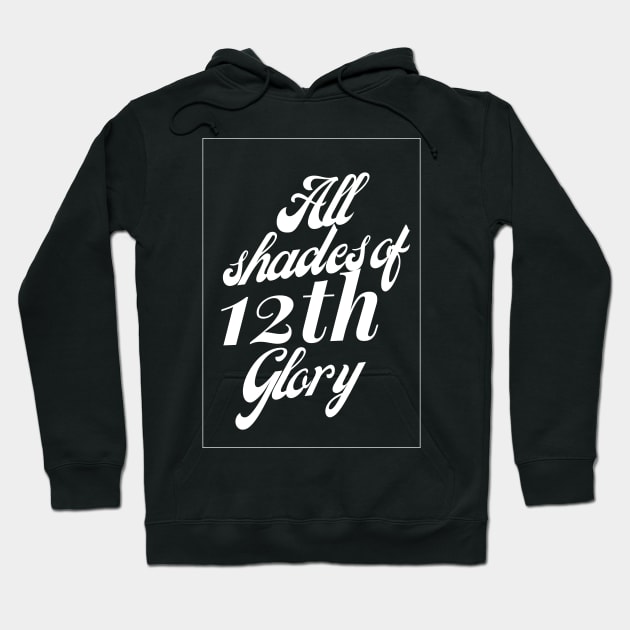 December birthday tshirt design tote bag present, all shades of 12th glory. Hoodie by Lovelybrandingnprints